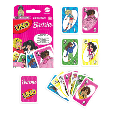UNO Barbie Card Game For Kids & Family Night - Imagem 1 de 6