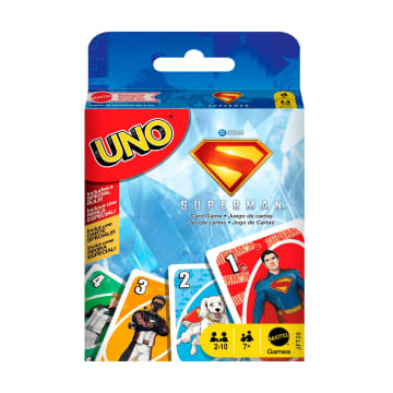 UNO Superman Card Game For Kid, Adult & Family Nights, Toy Collectible Inspired By The Movie - Image 1 of 6
