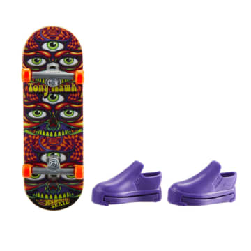 Hot Wheels Skate Veículo de Brinquedo Skateboard Tribal Domination™ com Tenis - Imagem 3 de 5