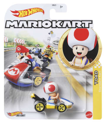 Hot Wheels Mario Kart Toad Standard Kart Vehicle - Image 4 of 4