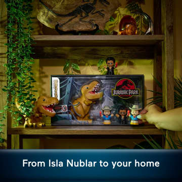 Little People Collector Jurassic Park Special Edition Set With Dinosaur For Movie Fans, 3 Figures - Image 3 of 6