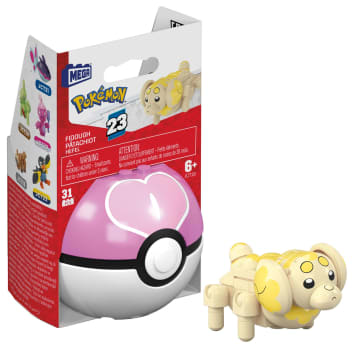 MEGA Pokémon Jogo de Construção Pokébola Colecionável Fidough - Image 1 of 6