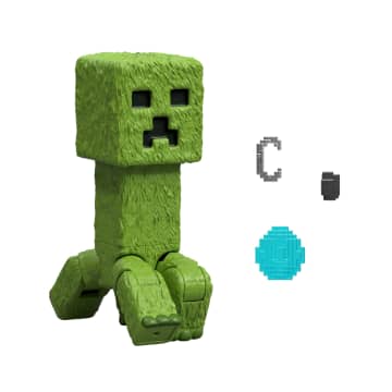 Minecraft Creeper Action Figure & Accessories, 4-inch Toy Set inspired By A Minecraft Movie - Imagem 5 de 6