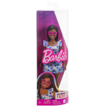 Barbie Fashionistas Doll #229, Doll With Down Syndrome Wearing Heart-Print Dress, Created in Partnership With The National Down Syndrome Society - Imagem 6 de 6