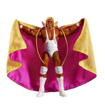 WWE Elite Collection Hulk Hogan Legends Action Figure With Singlet & Cape Accessory - Imagen 2 de 7