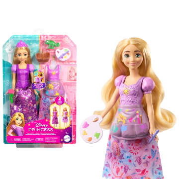 Disney Princess 2-in-1 Stories Rapunzel Fashion Doll With 2 Snap-On Bodices, 2 Skirts & 9 Accessories - Image 1 of 6