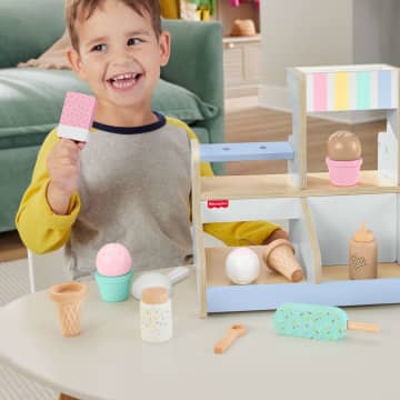 Fisher-Price  Coffret  Bar Laitier en Bois, 18Éléments en Bois - Image 2 of 5