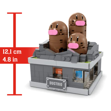 MEGA Pokémon Mini Motion Dugtrio Building Toy Kit (350 Pieces) For Collectors - Image 5 of 6