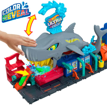 Hot Wheels City-Station de Lavage Requin-Coffret Voiture Color Reveal - Image 3 of 6