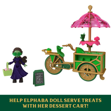 Universal Pictures’ Wicked Emerald City Dessert Cart Toy With Cart, Small Doll & 7 Accessories - Imagem 5 de 6