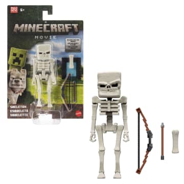 Minecraft o Filme Figura de Ação Esqueleto de 4 polegadas - Imagem 1 de 6