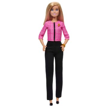 Barbie Future Leader Doll, Blonde, Wearing Outfit With 2 Golden Bracelets & Pin - Image 1 of 6