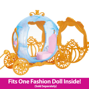 Disney Princess Cinderella's Rolling Carriage & Horse With Brushable Mane & Tail - Imagem 3 de 6