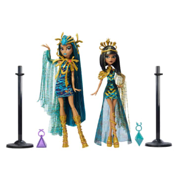 Monster High Mummy Majesties Cleo And Nefera De Nile Collectible Doll Two-Pack - Imagem 5 de 6