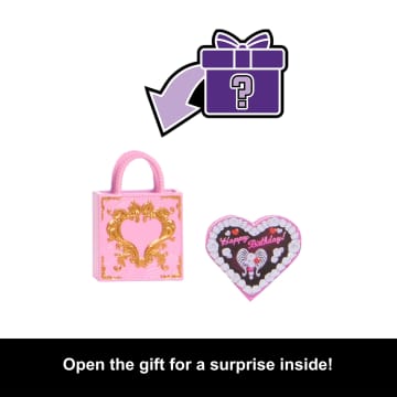 Monster High Scary Sweet Birthday Cupid Asteria Doll in Party Dress With Balloon & Gift - Imagem 3 de 6