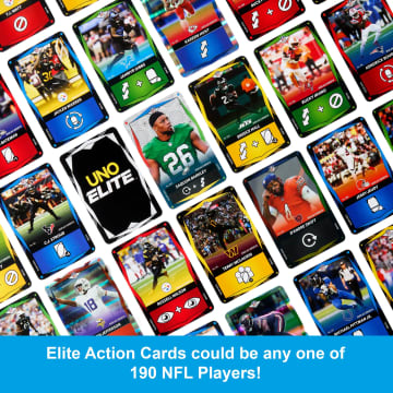 UNO Elite NFL 2025 Alt Jerseys Edition Booster Set Plus With 40 Elite Action Cards (Players May Vary) - Image 4 of 6