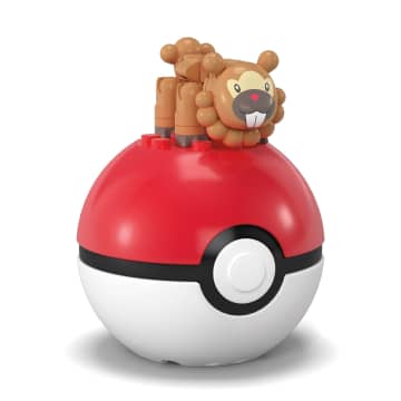 MEGA Pokémon Jogo de Construção Pokébola Colecionável Bidoof - Image 4 of 6