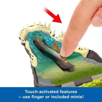 Jurassic World Rebirth Micro Adventure Playset Spinosaurus Head, Interactive Features & Figures - Imagen 3 de 6