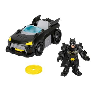 Fisher-Price Imaginext DC Super Friends Metal Force Batmobile Toy Car & Batman Action Figure Set - Imagen 1 de 6
