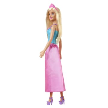 Barbie Dreamtopia Royal Doll, Blonde With Pink Skirt, Shoes And Hair Accessory - Imagem 4 de 6