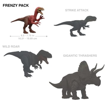 Jurassic World Rebirth Frenzy Pack Archaeornithomimus  Dinosaur Figure, Authentic Toy, Digital Play - Image 2 of 6