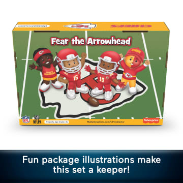 Little People Collector Kansas City Chiefs Officially Licensed NFL Special Edition Set, Series 2 - Imagen 4 de 6
