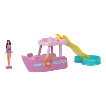 Barbie Mini Barbieland 4-Pack Doll & Vehicle Set, 4 1.5-Inch Dolls &  4 Iconic Toy Vehicles - Image 4 of 6