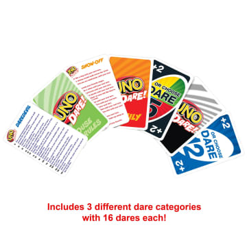 UNO Dare Card Game For Family Nights, Game Nights, Travel, Camping & Parties - Image 4 of 6