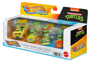Hot Wheels Racerverse, Set Of 4 Die-Cast Hot Wheels Cars With Pop Culture Characters As Drivers - Image 2 of 3