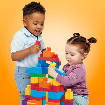 Mega Bloks Juguete de Construcción Bolsa de 60 bloques Azul - Imagen 3 de 7