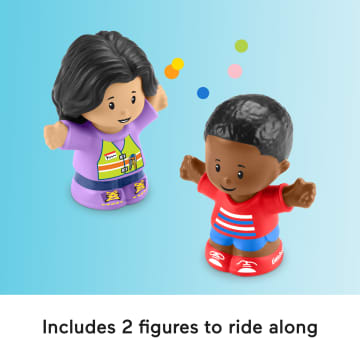 Fisher-Price Little People School Bus Musical Toddler Toy Vehicle With 2 Figures - Image 5 of 6