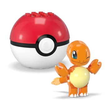 Mega  Pokémon  Figurines Articulées  Salamèche et Évoli, 40Pièces - Image 4 of 5