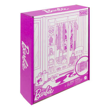 Barbie Closet Playset With 3 Outfits & Accessories, 3 To 8 Years - Image 6 of 6