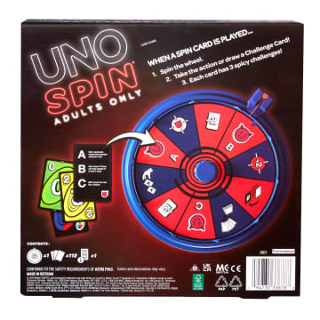UNO Spin Adults Only Card Game For Adult Game Nights & Parties With Spin Wheel & Challenges - Image 6 of 6