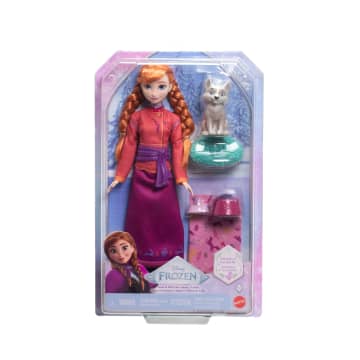 Disney Frozen Anna Fashion Doll & Wolf Cub Figure With 4 Nurturing Accessories Inspired By Movie - Imagem 6 de 6
