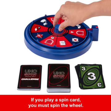 UNO Spin Adults Only Card Game For Adult Game Nights & Parties With Spin Wheel & Challenges - Image 4 of 6