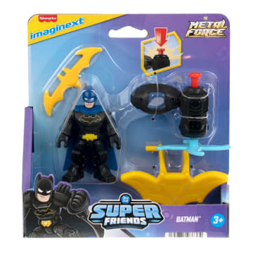 Fisher-Price Imaginext DC Super Friends Metal Force Batman Action Figure & Accessories Set, 3-Inch - Imagen 6 de 6