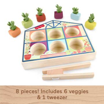 Fisher-Price Tiny Garden Wooden Sorting Greenhouse Activity Toy For Preschool Kids - Imagen 5 de 6