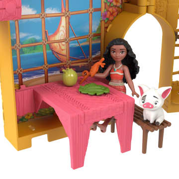 Disney Princess Moana's Island Home Stacking Doll House With Small Doll, Figures & 9 Play Pieces - Image 5 of 6