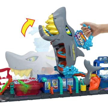 Hot Wheels City-Station de Lavage Requin-Coffret Voiture Color Reveal - Image 4 of 6