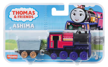 Thomas & Friends Toy Train, Ashima Diecast Push-Along Engine With Cargo, Preschool Toy - Image 6 of 6