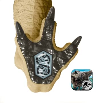 Jurassic World Rebirth Distortus Rex Action Figure, 22 inch Rumble N Rampage Dinosaur Toy, 2 Attacks - Imagem 5 de 6