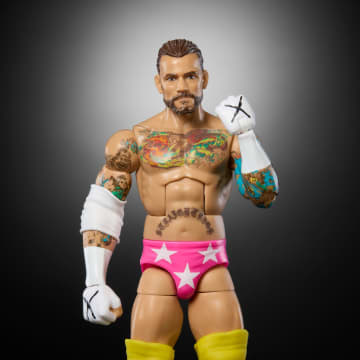 WWE Figura de Acción Elite Cm Punk amarillo - Imagen 3 de 6