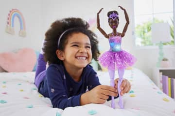 Barbie Dreamtopia Twinkle Lights Ballerina Doll, Brunette With Light-Up Feature, Tiara And Tutu - Image 2 of 6