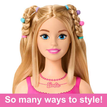 Barbie Doll Styling Head, Blond Hair With 20 Colorful Accessories - Imagem 4 de 6