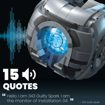 MEGA Halo 343 Guilty Spark Building Toy Kit (609 Pieces) For Collectors - Imagen 4 de 6