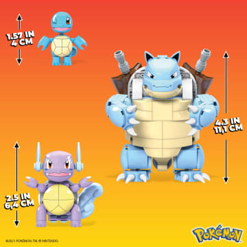 MEGA Pokémon Squirtle Building Toy Kit With 3 Action Figures (379 Pieces) For Kids - Image 6 of 6