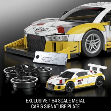 Mattel Brick Shop Hot Wheels ‘15 Audi R8 Lms Building Toy Kit (820 Pieces), For Collectors - Image 5 of 6