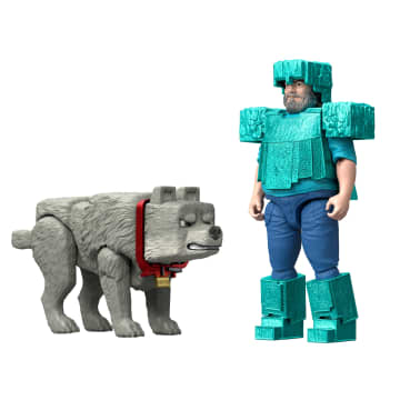 Minecraft Man's Best Wolf Pack With 2 Action Figures & 2 Accessories, Set inspired By The Movie - Image 6 of 6