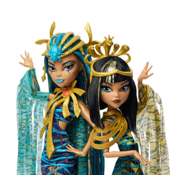 Monster High Mummy Majesties Cleo And Nefera De Nile Collectible Doll Two-Pack - Imagem 2 de 6